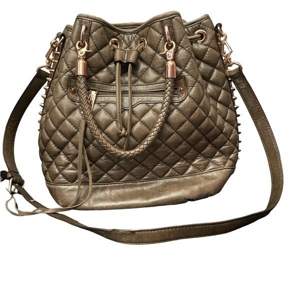 Rebecca Minkoff Handbags - Rebecca Minkoff Brown/Bronze quilted bucket bag